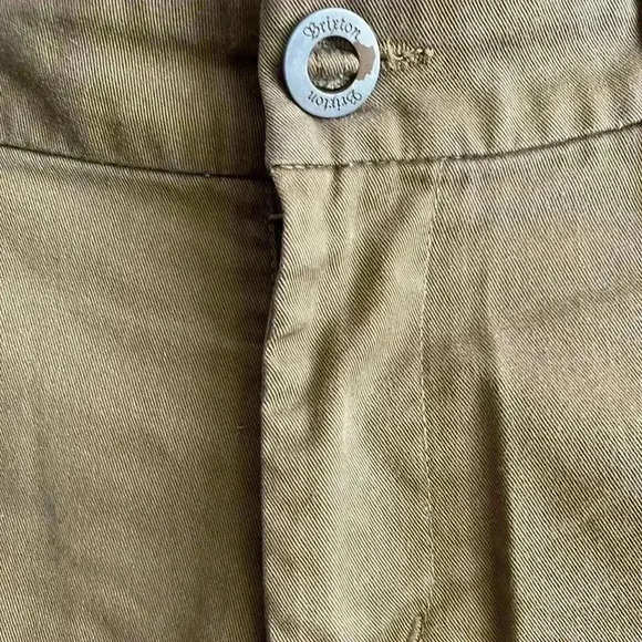 Brixton Carter Slack Shorts Tan 30 - Picture 8 of 12